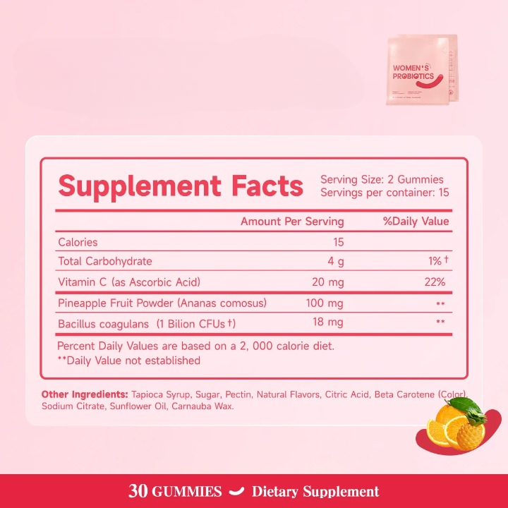 Women’s Probiotic pH Balance Gummies